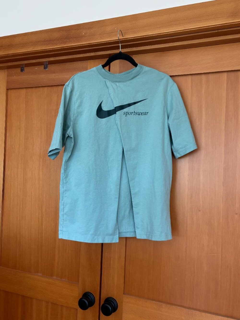 Nike Oversized Slit Short-Sleeve Top